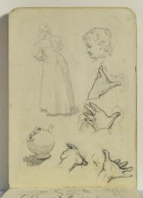 Mujer y estudio de manos