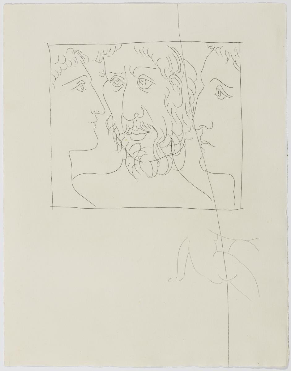 Tres cabezas masculinas