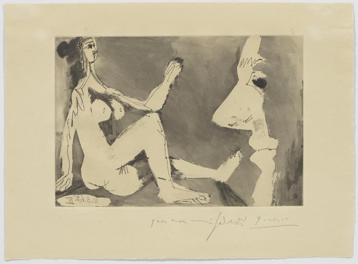 Woman at the Mirror with a Spectator