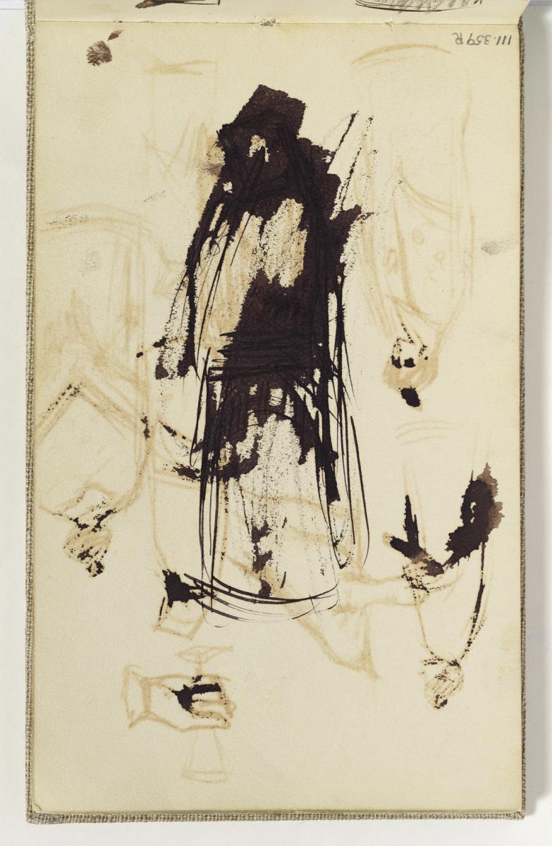 Estudi de dona, ratllat