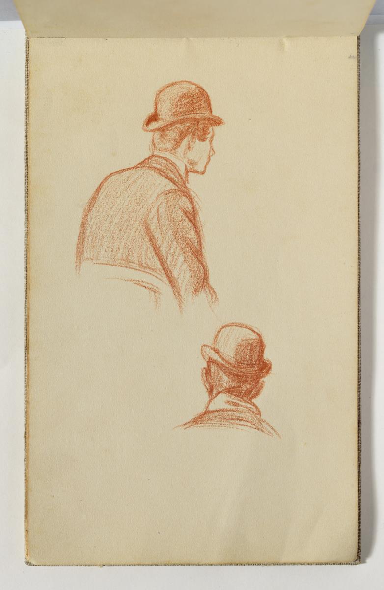 Bustos d'homes amb barret