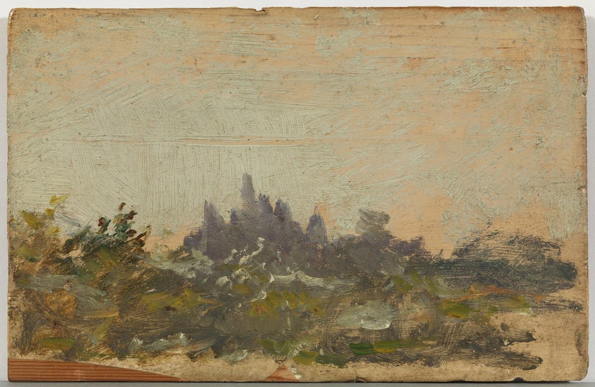 Reproducció de la muntanya de Montserrat al parc de la Ciutadella