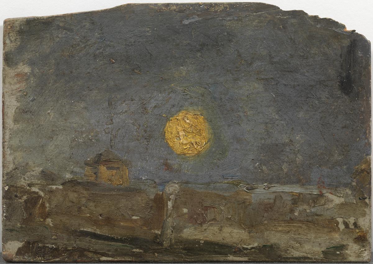 Full Moon from a Roof