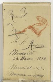 Estudi de cavall i anotacions manuscrites