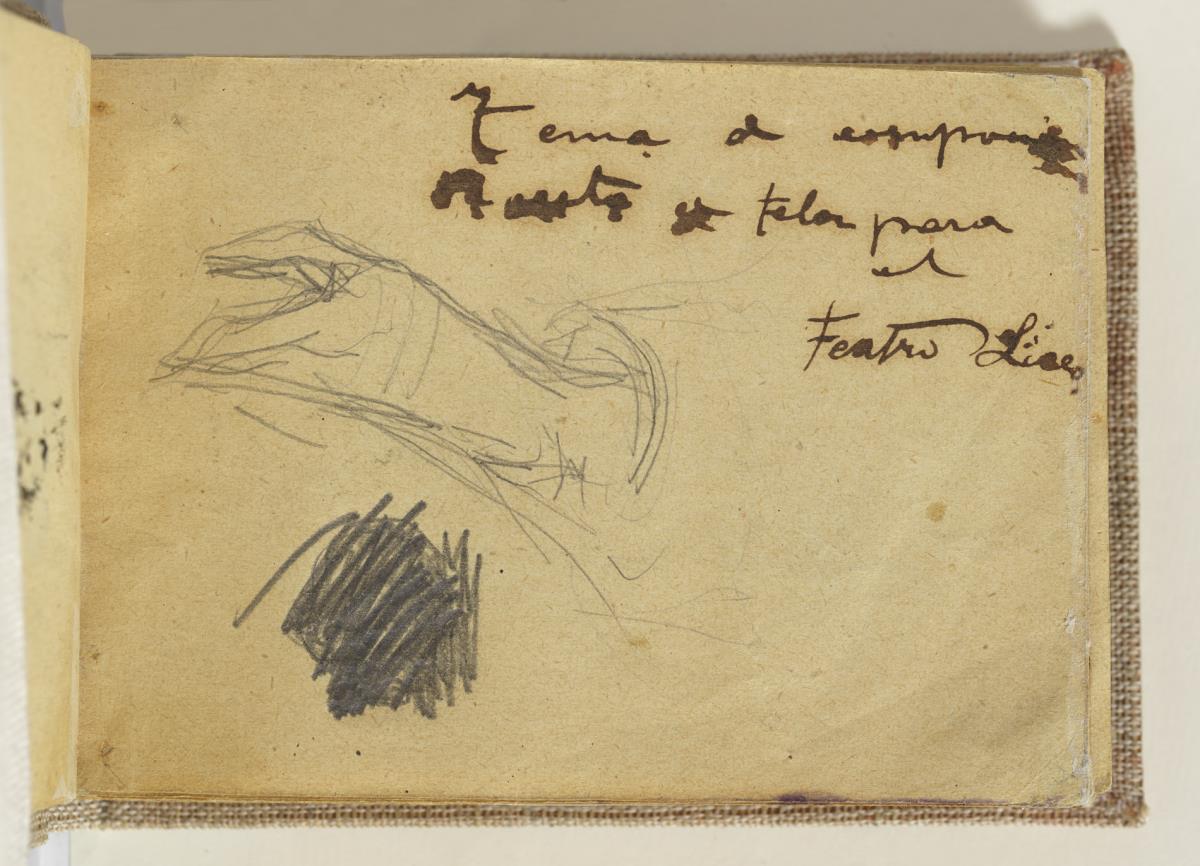 Estudio de mano y anotaciones manuscritas
