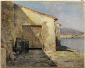 Cobertizo en el puerto de Málaga