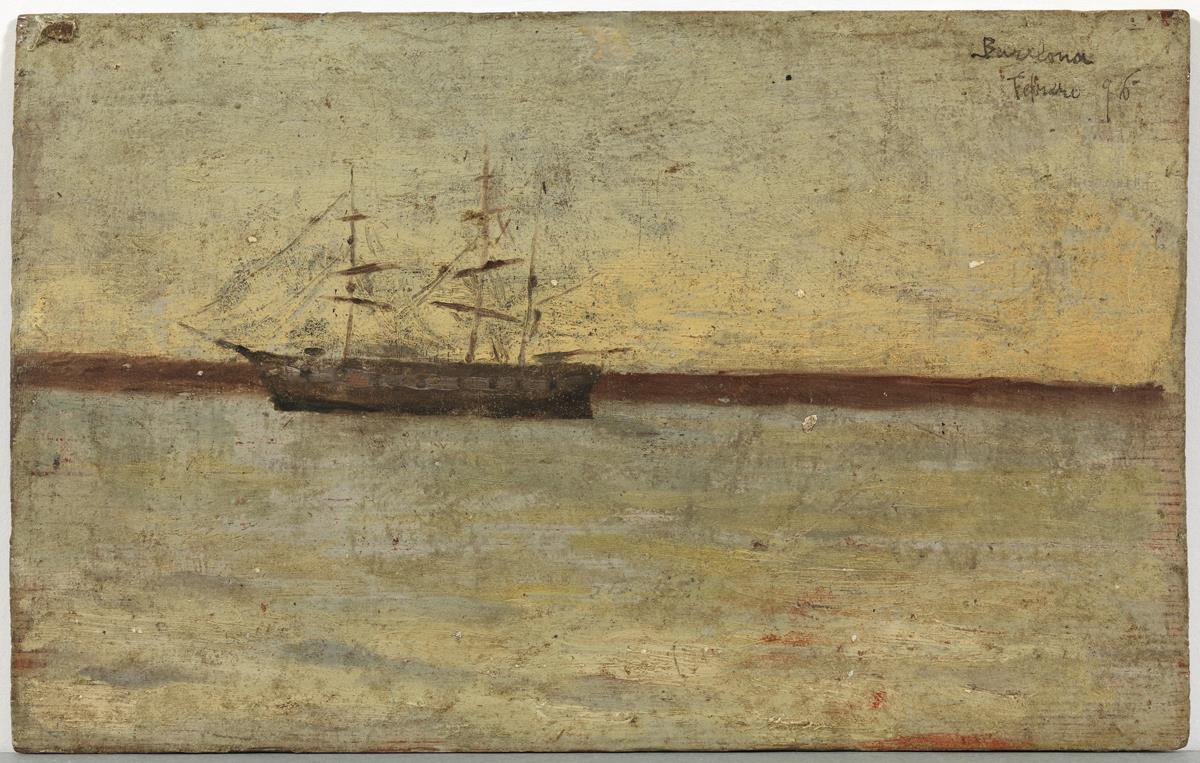 Breakwater and Sailing Boat