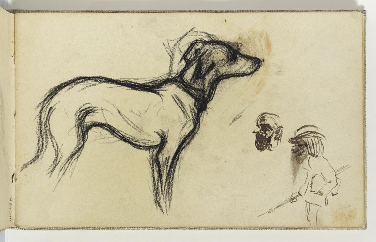 Gos i caricatura d'homes