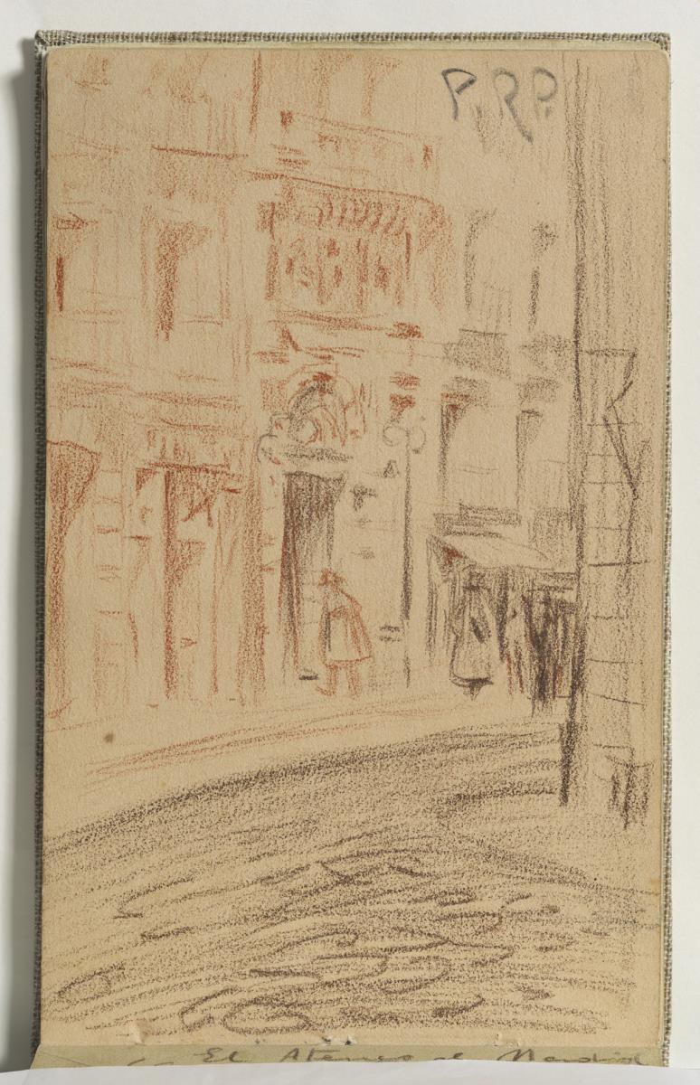 El doctor Benjamín Tamayo entrant a l'Ateneo de Madrid