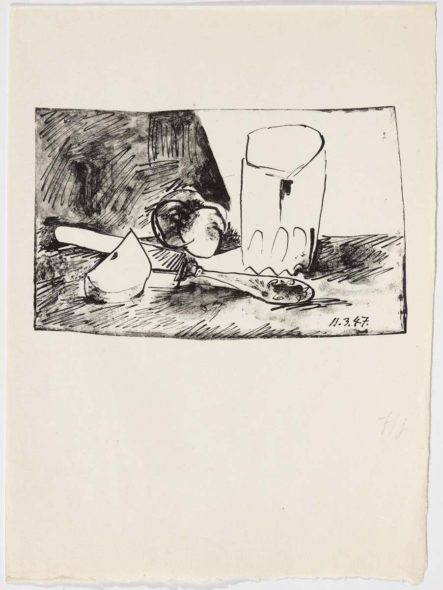 Apples, Glass and Knife