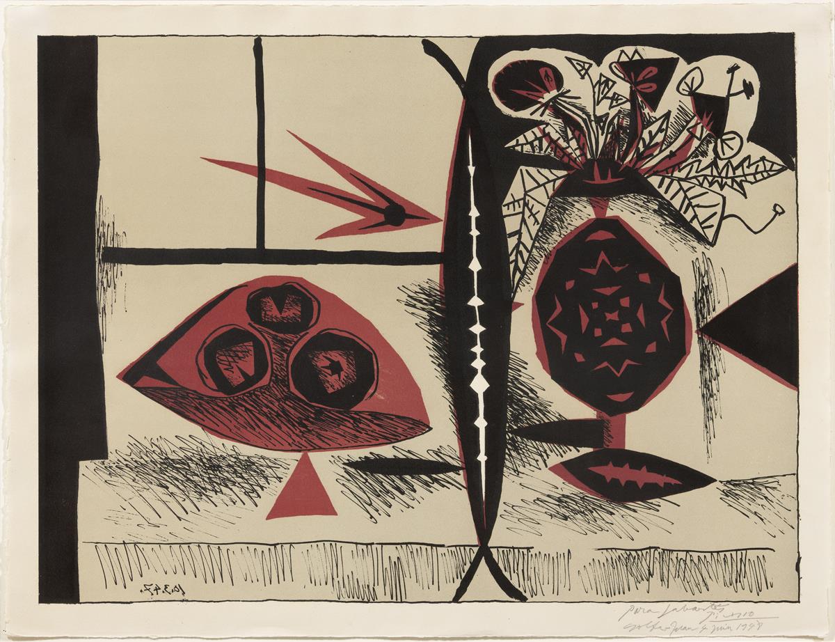 Composition with Vase of Flowers