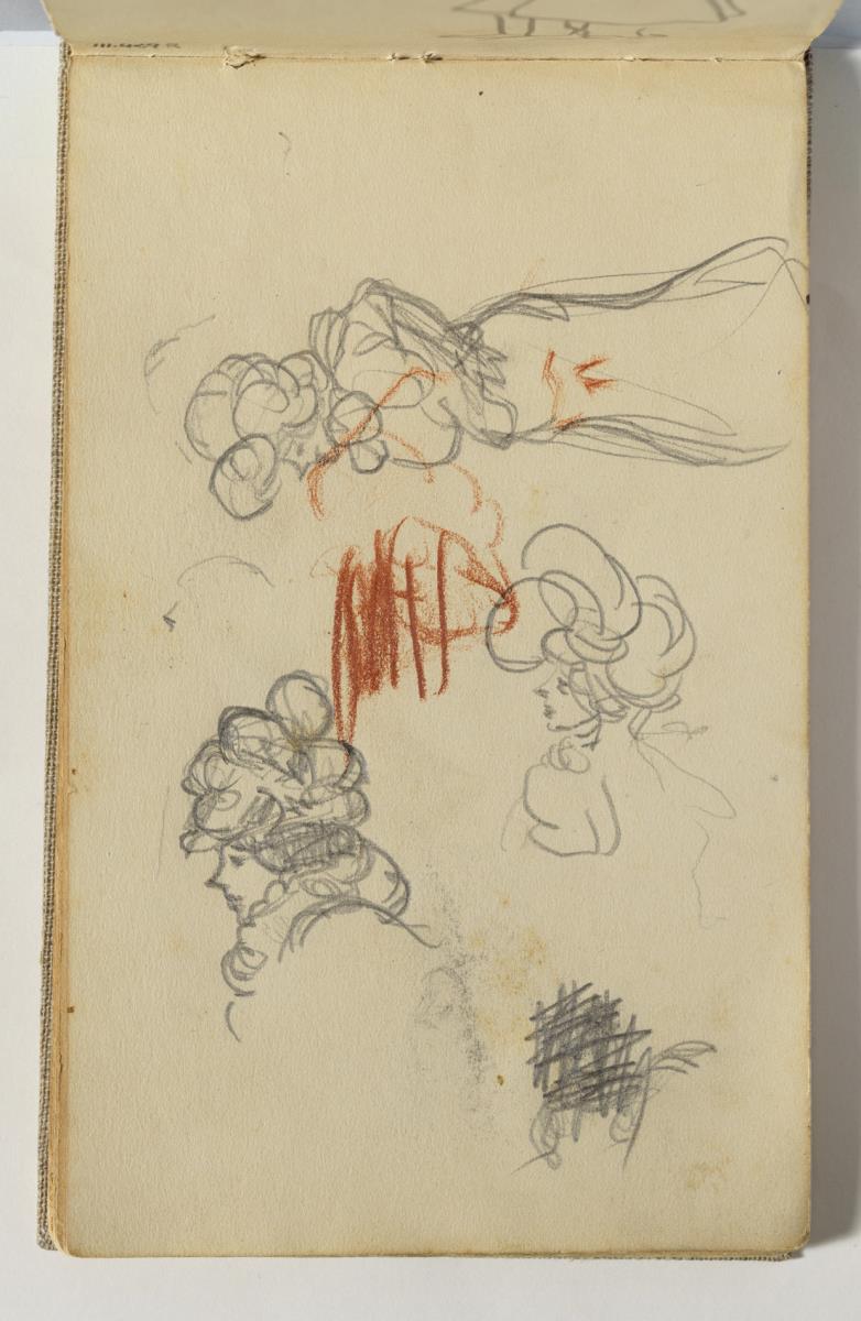 Estudi de dones amb barret