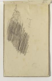 Man Sitting, Scribbled Over