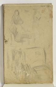 Study of a Brougham and Seated Woman