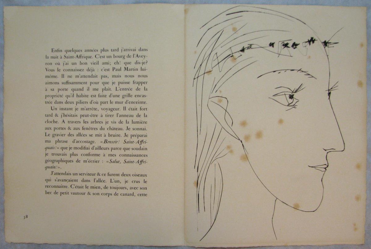 Noia de perfil coronada de flors