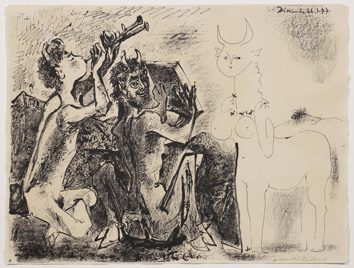 Los faunos y la centauresa