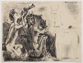Fauns and Female Centaur