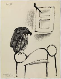 El búho con fondo blanco