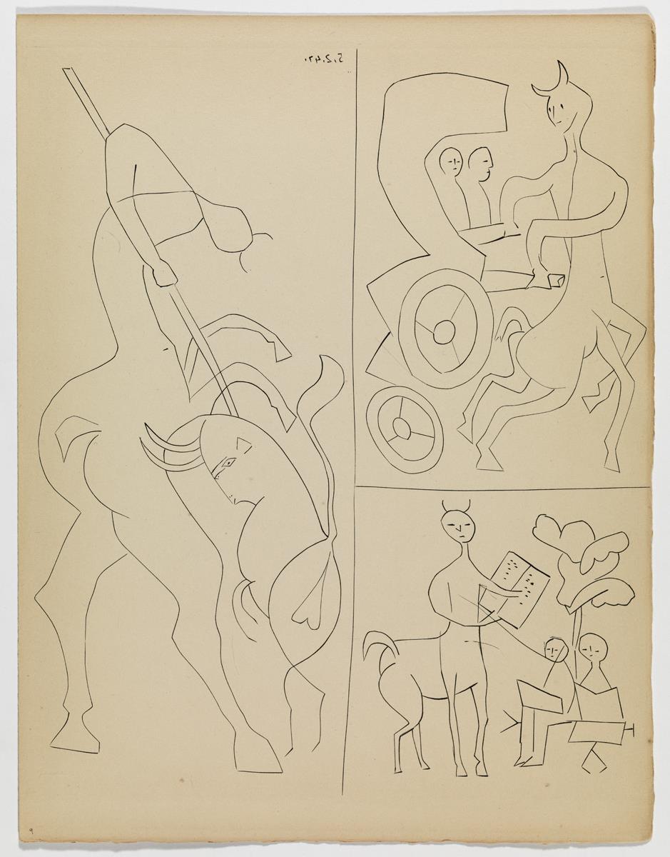 Several Occupations of the Centaur: Picador, Carthorse, School Teacher