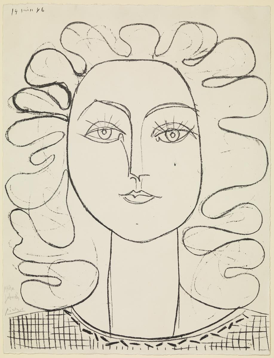 Françoise con el pelo ondulado