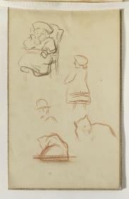 Estudio de niños, hombre y gatos
