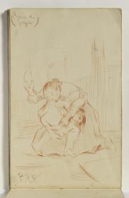 "Si quebró el Cantaro". Copia del "Capricho" n.º 25 de Goya