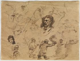 El padre del artista, y otros croquis