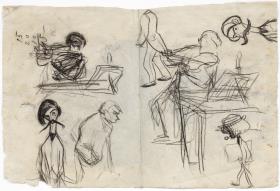 Violinista y otros croquis