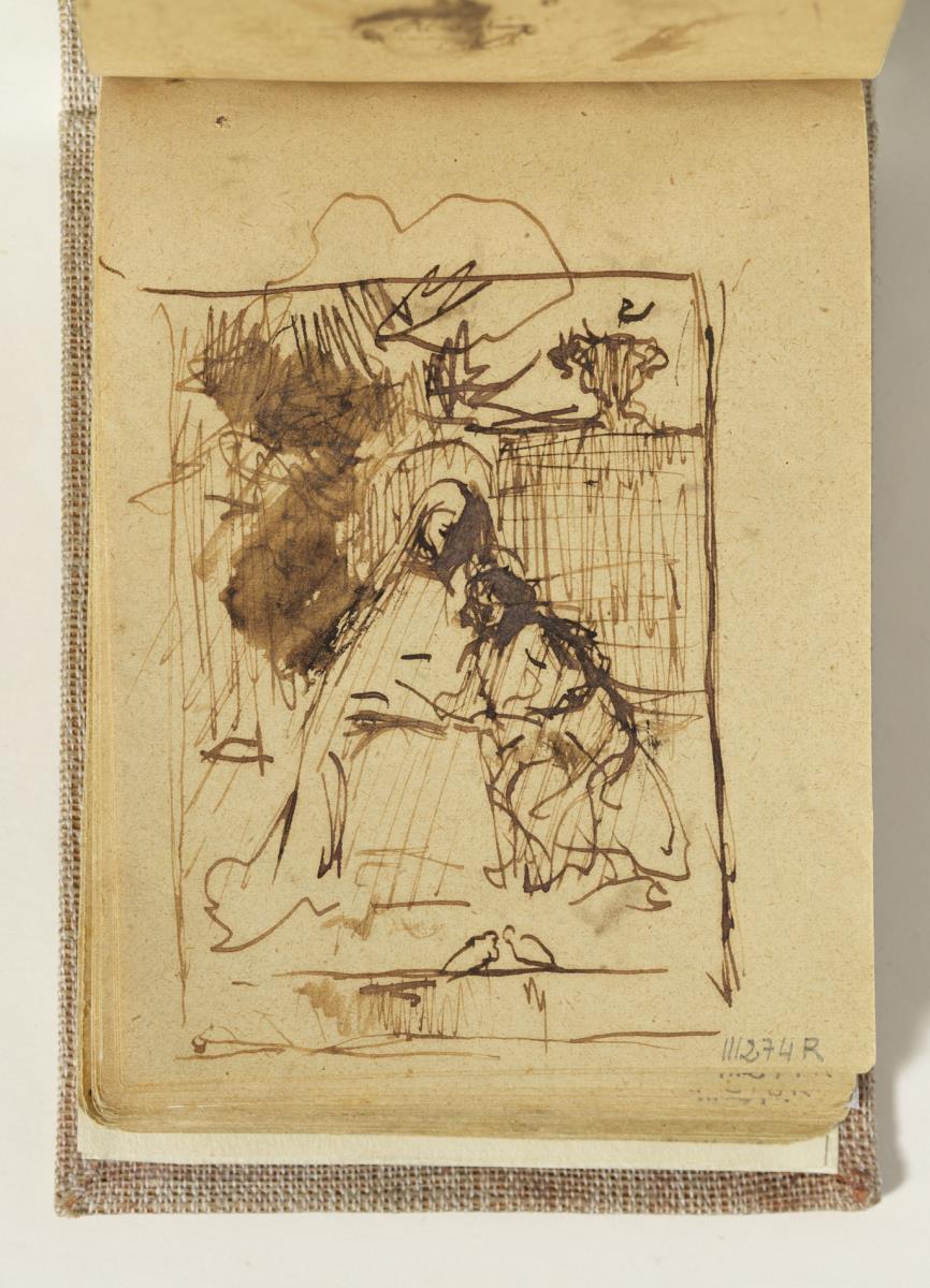 Santa Anna ensenyant a llegir a la Verge