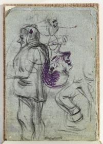 Hombre y estudio de cabeza