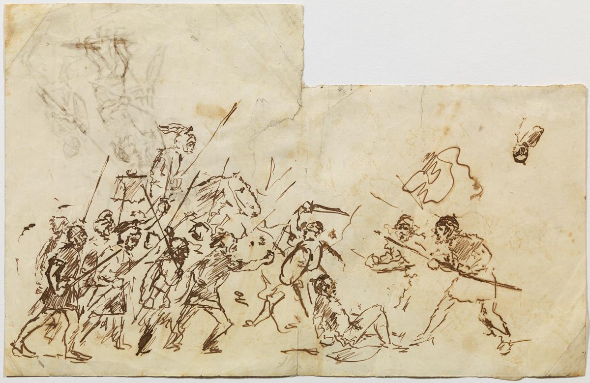 Escena de una batalla