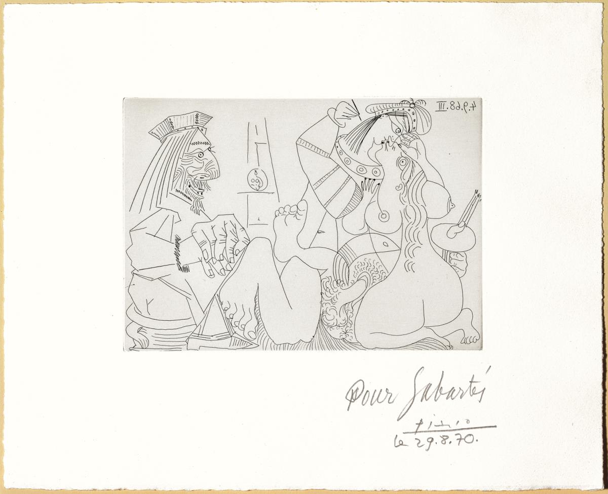 Rafael y la Fornarina. XVII: un cardenal excitado, se ríe en su orinal