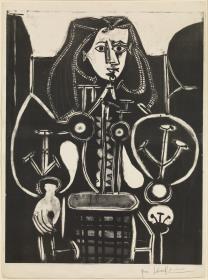 Mujer en una butaca nº4 (a partir del violeta)