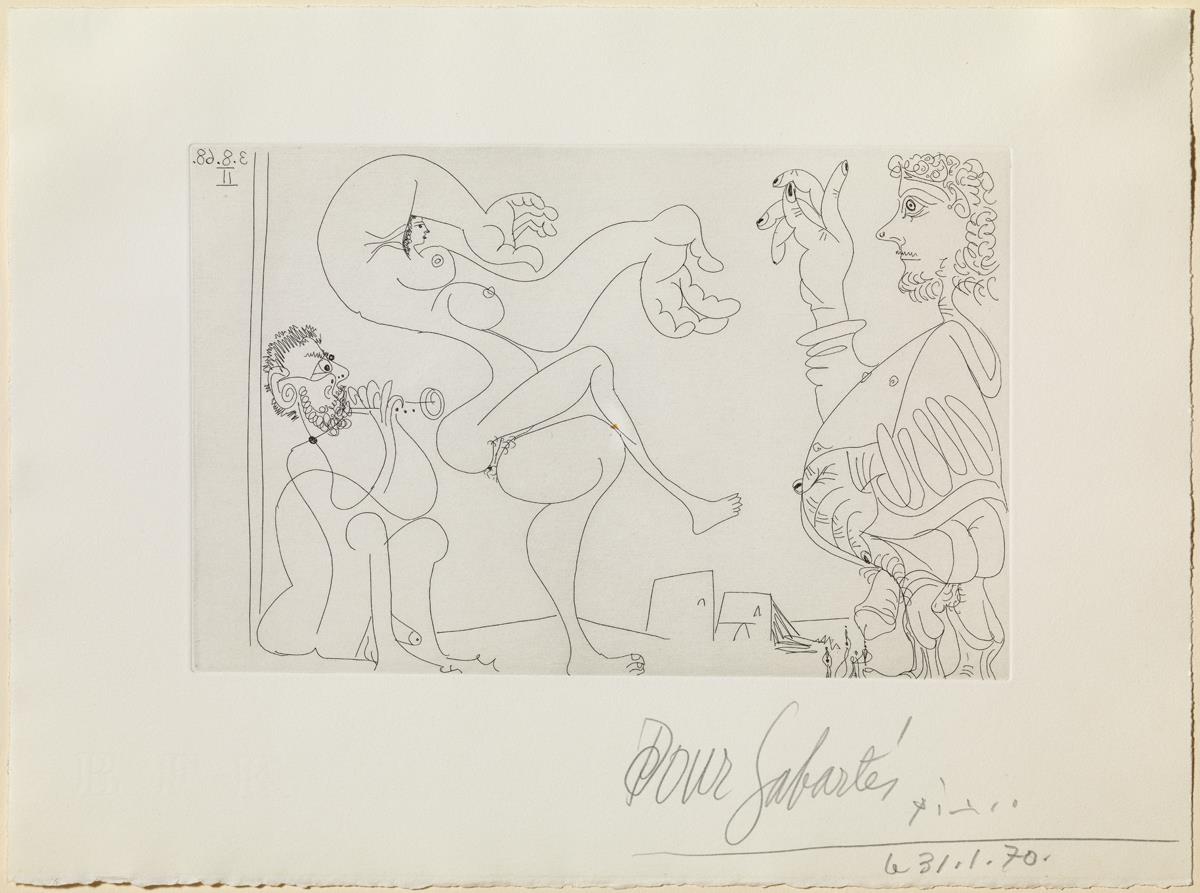 Danza del vientre en el desierto, con espectador barrigón