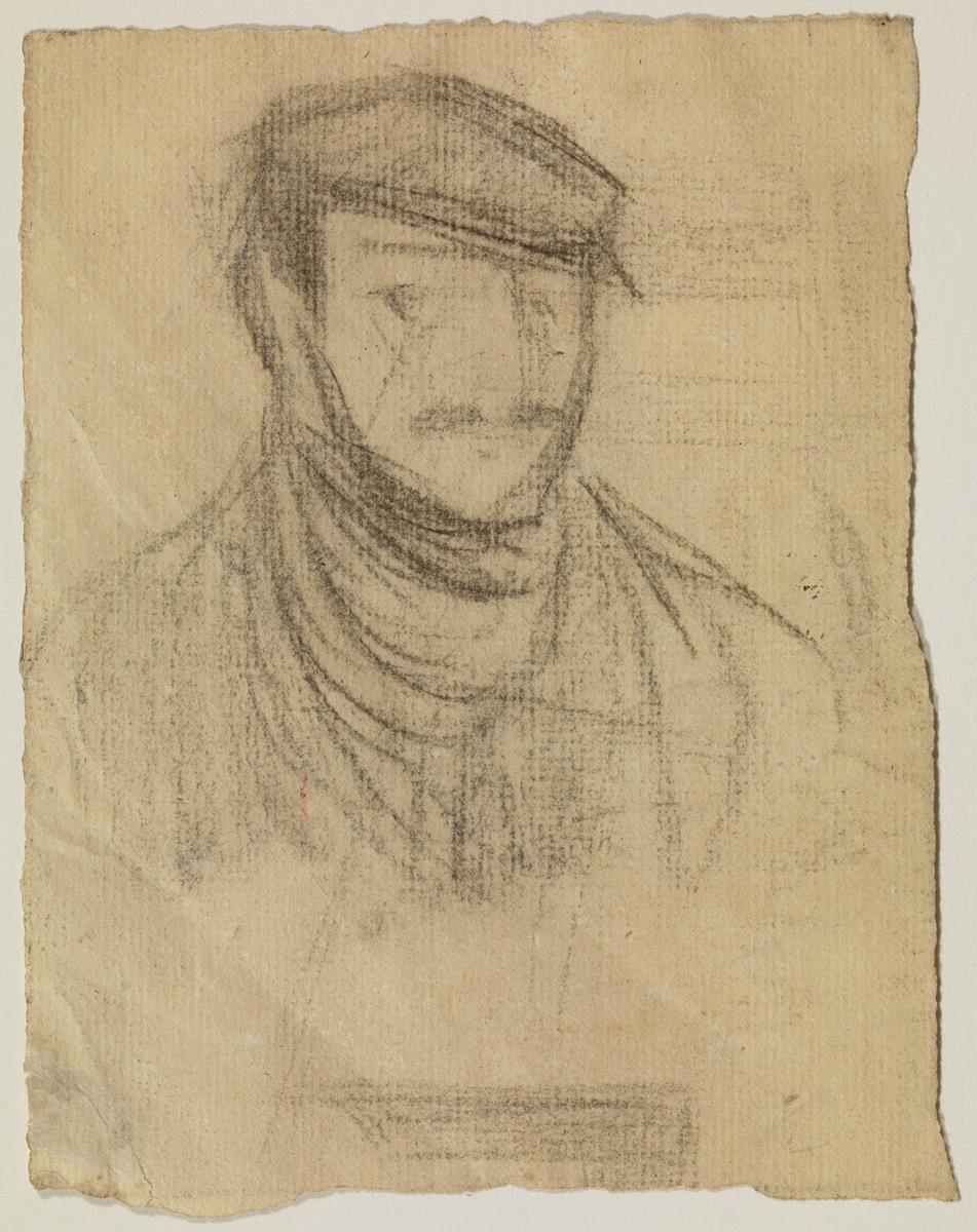 Busto de hombre con gorra