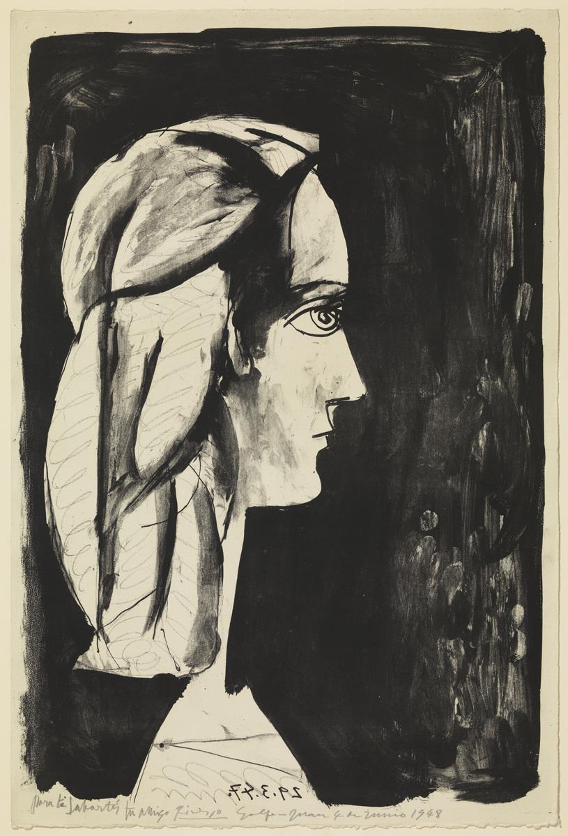 Profile on Black Background