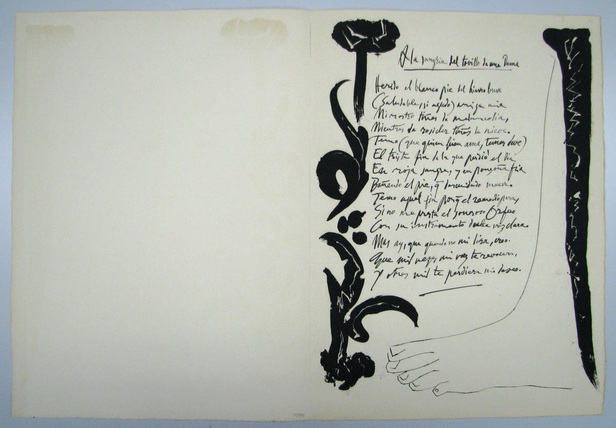 "A la sangría del tovillo de una dama"