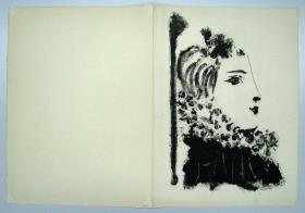 Mujer con gorguera, de perfil