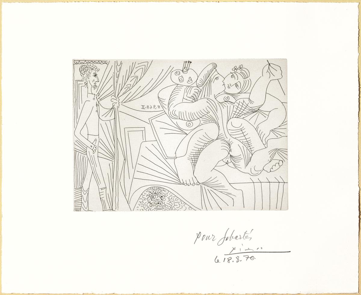 Raphael and the Fornarina. XXII: Michelangelo under the Bed; Piero Crommelynck Enters