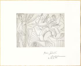 Raphael and the Fornarina. XXII: Michelangelo under the Bed; Piero Crommelynck Enters