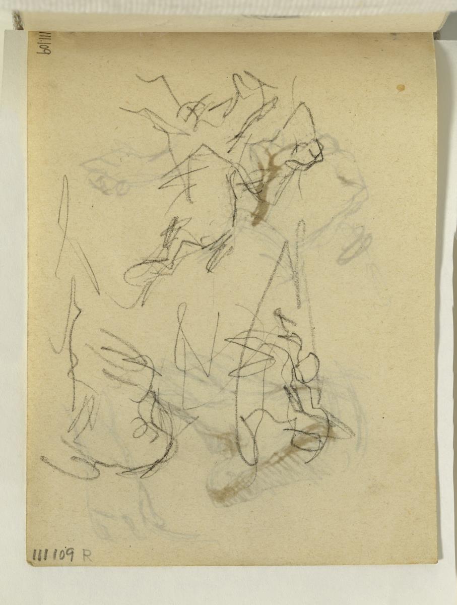 Estudio de hombres a caballo