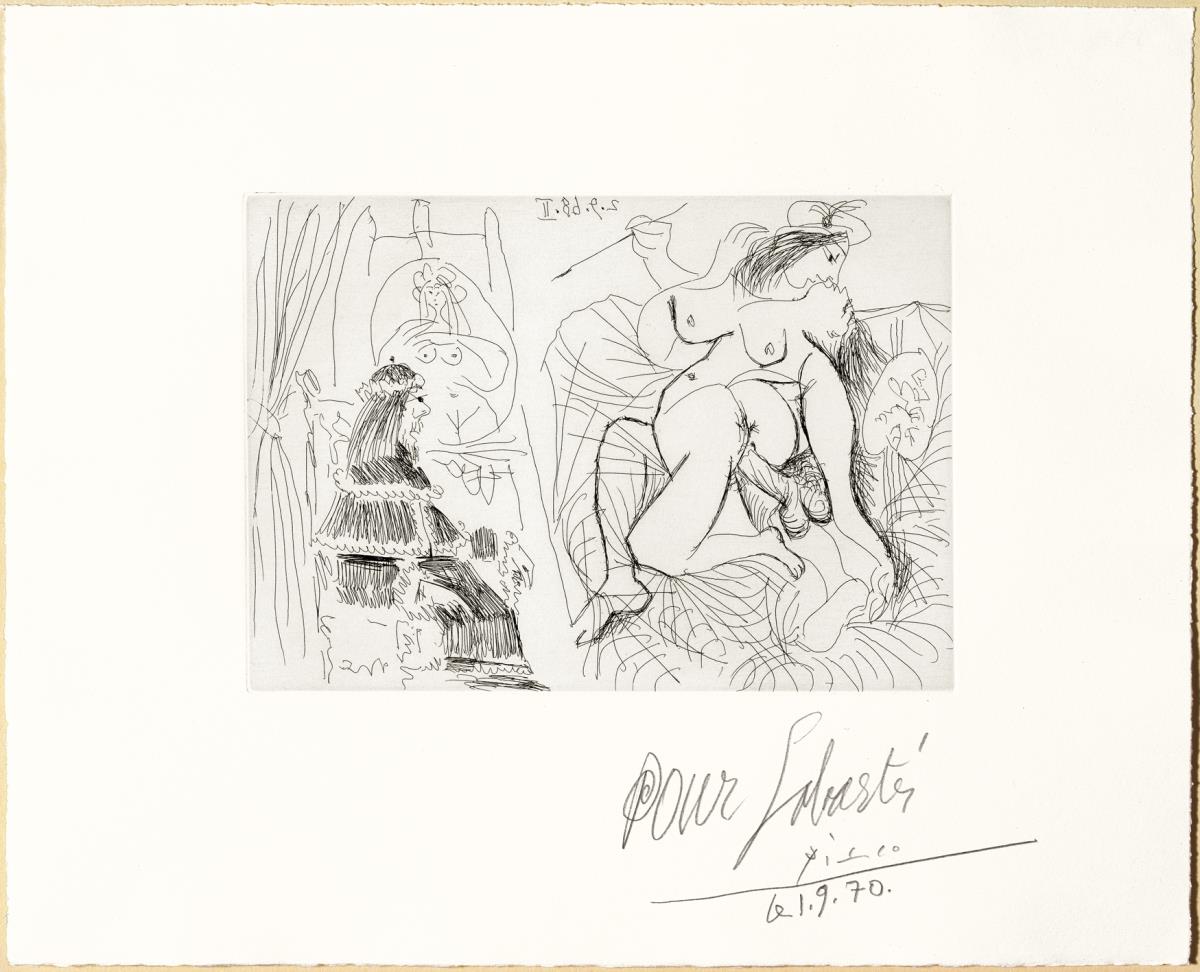 Rafael i la Fornarina. XI: el Papa bocabadat al seu setial