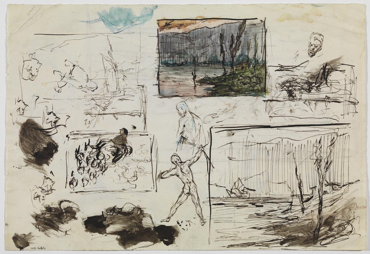 Dos marinas y otros croquis