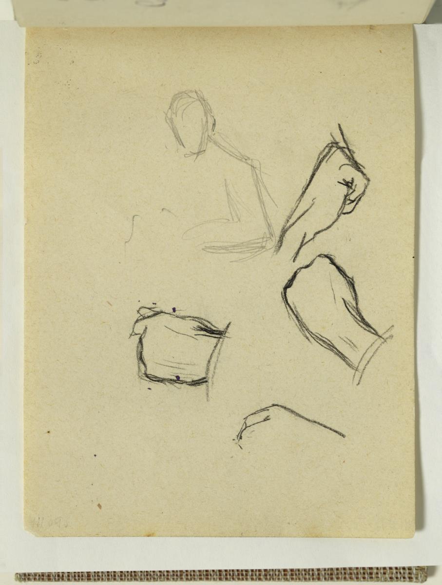 Estudio de manos y hombre