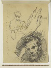 El padre del artista y otros croquis
