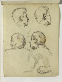 Study of Heads and Busts of a Boy