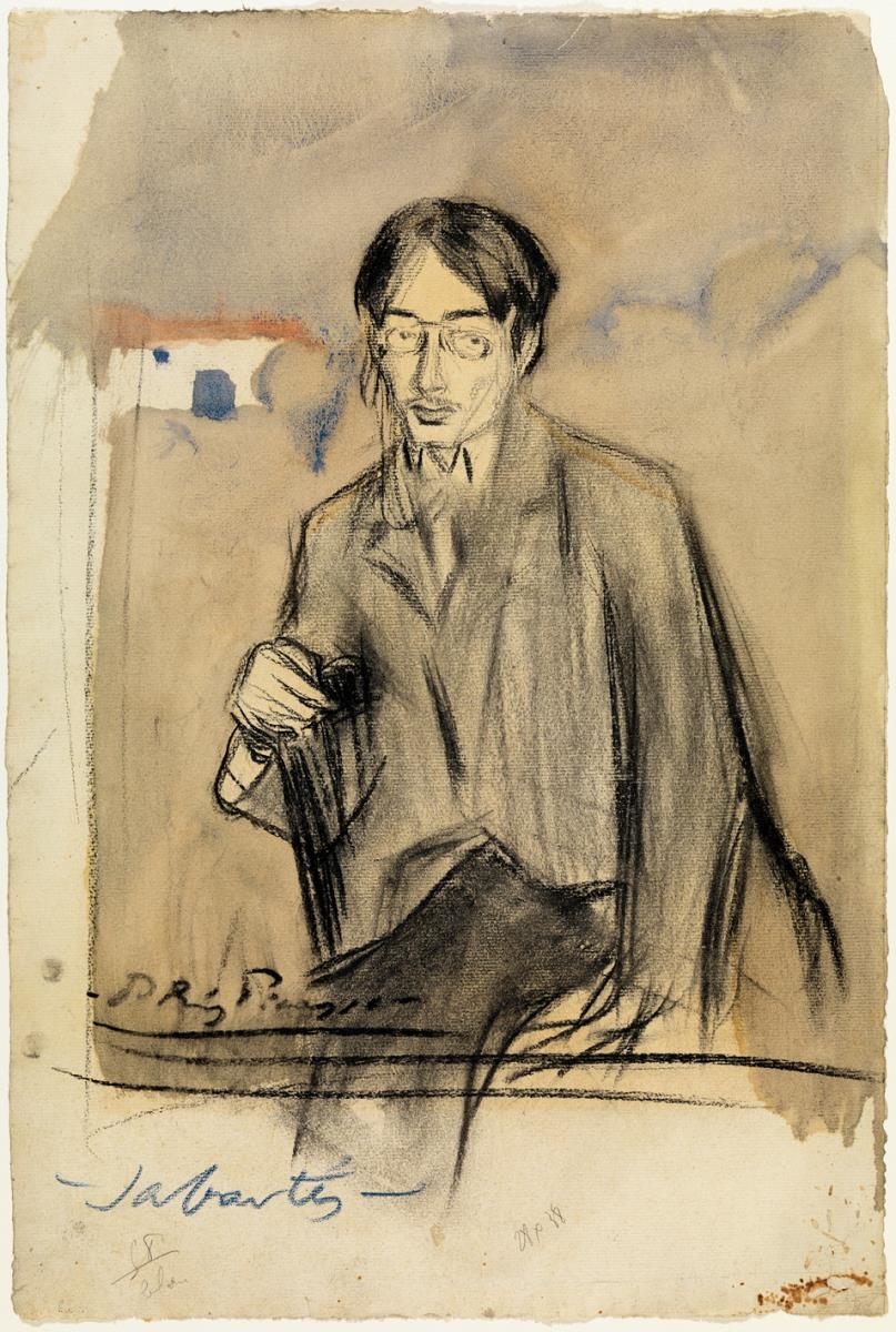 Jaume Sabartés assegut