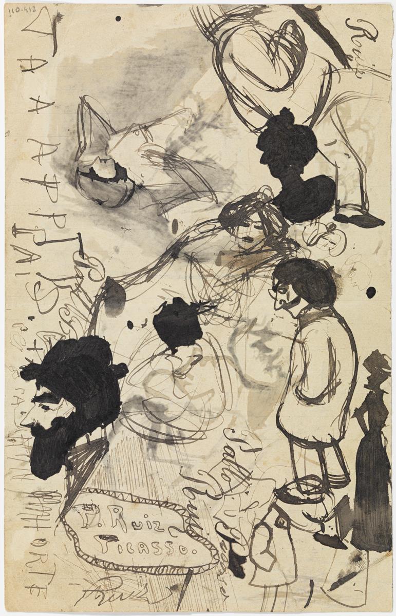 Varios croquis y caricaturas