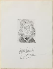 Portrait of a Dutch bourgeoise Wearing a Headdress