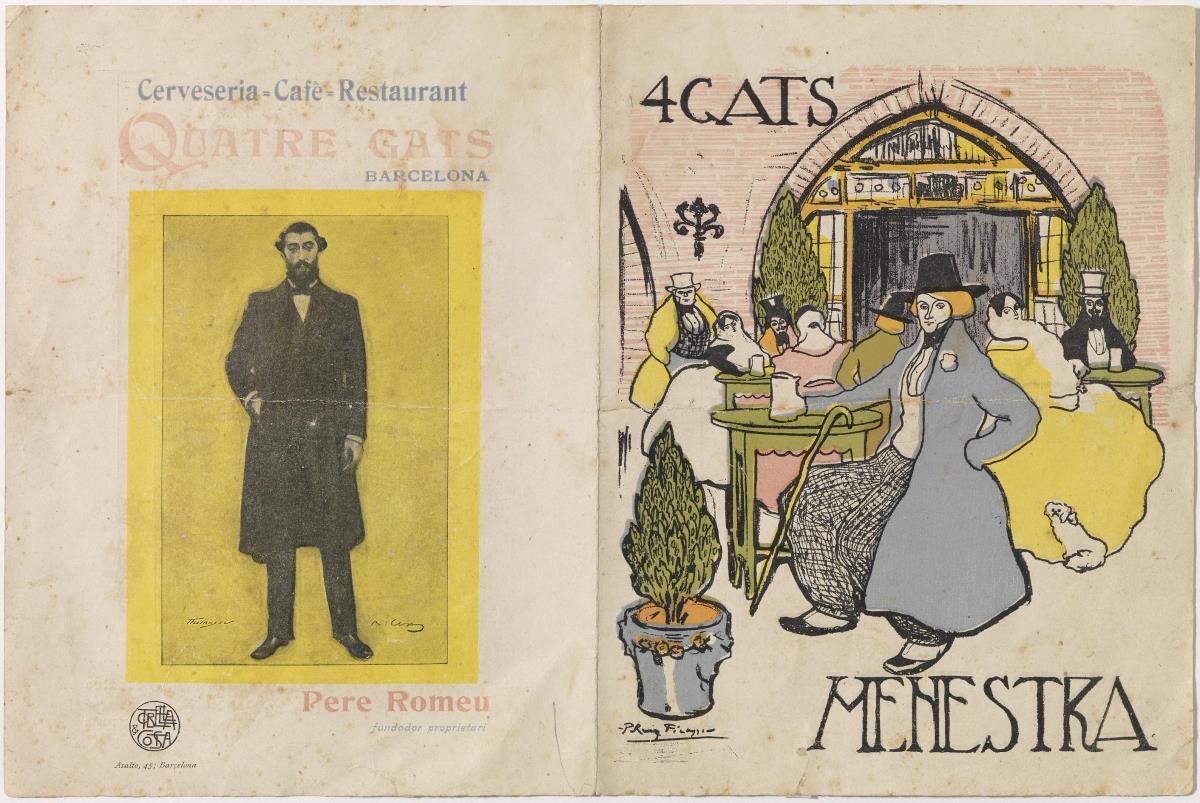 Menu for Quatre Gats